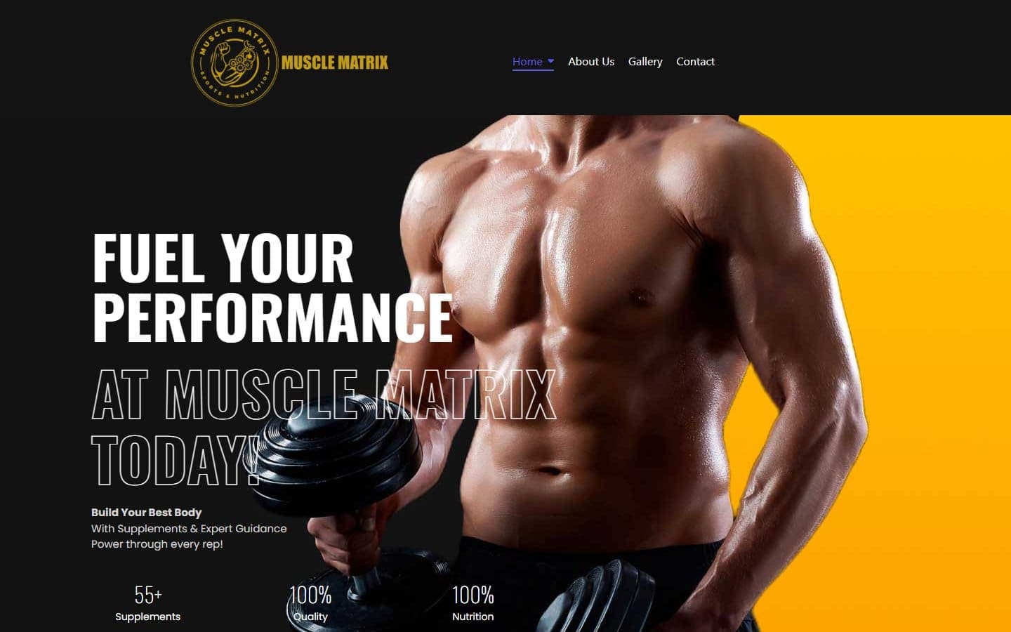 Muscle Matrix: Bold E-commerce Launch for a UK Supplement Retailer