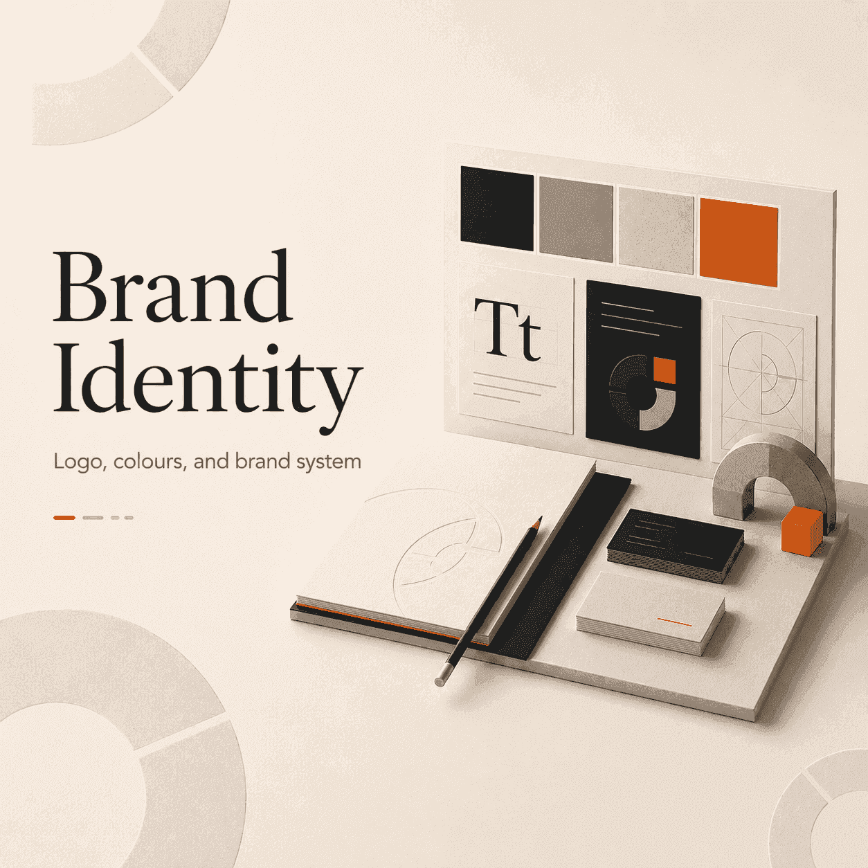 Brand identity service illustration