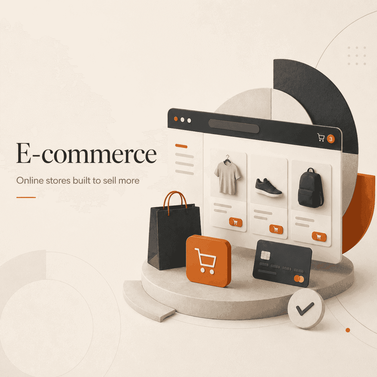 E-commerce service illustration
